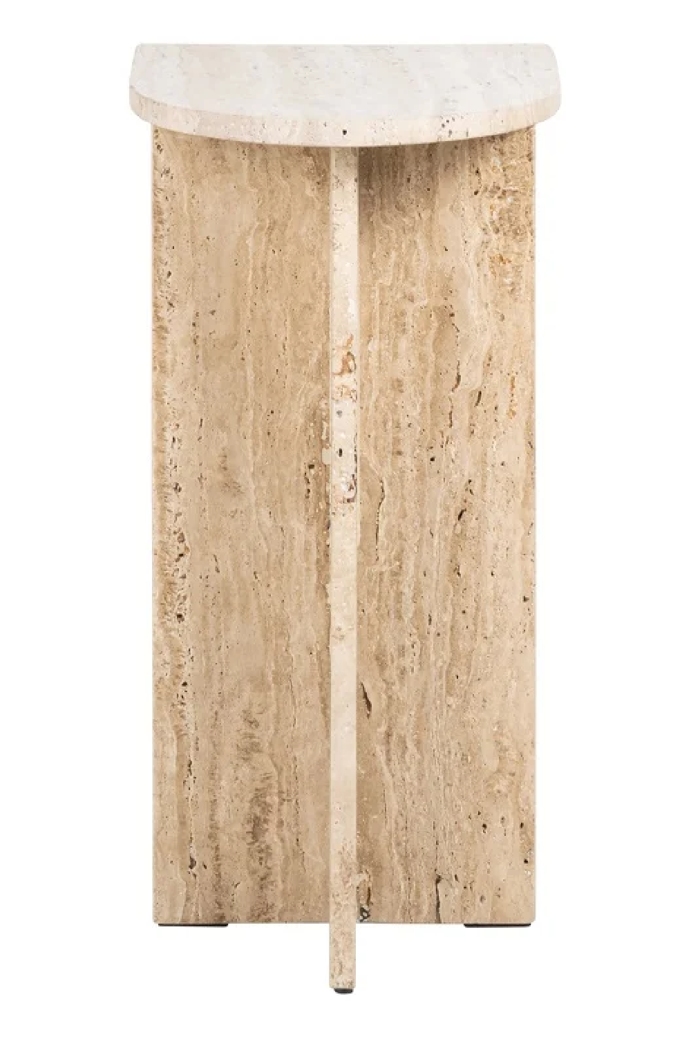 Travertine Modern End Table | Richmond Interiors Costello | Oroa.com