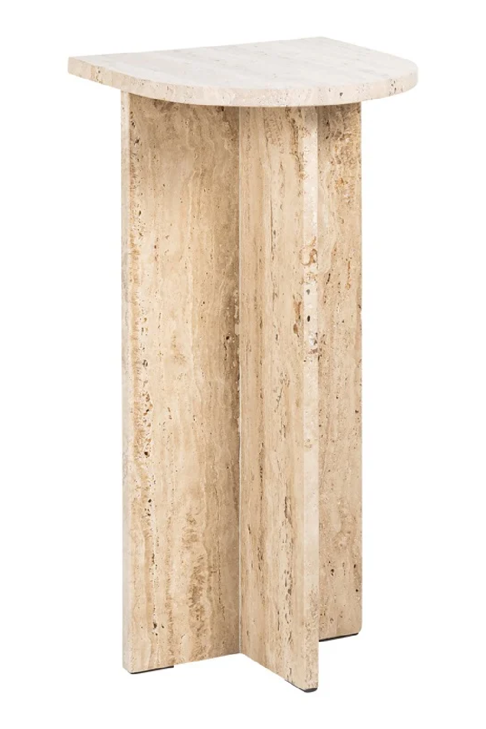 Travertine Modern End Table | Richmond Interiors Costello | Oroa.com