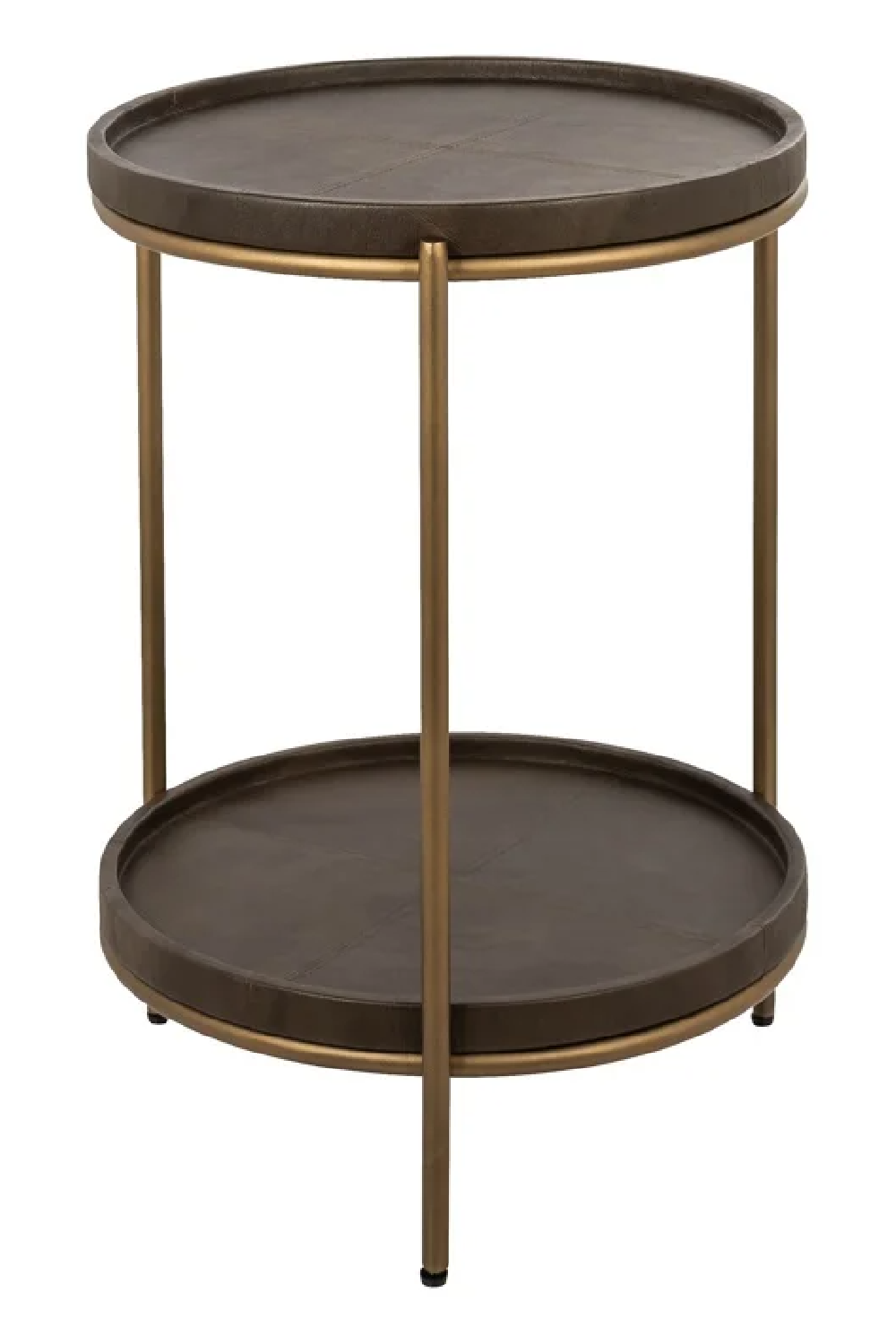 Brown Leather End Table | Richmond Interiors Zillon | Oroa.com