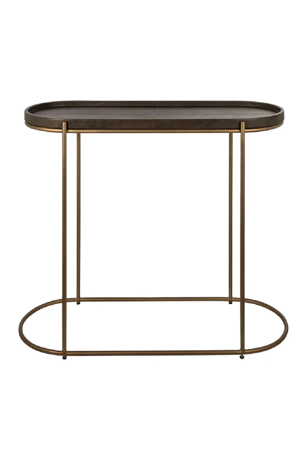Brown Leather Console Table | Richmond Interiors Zillon | Oroa.com