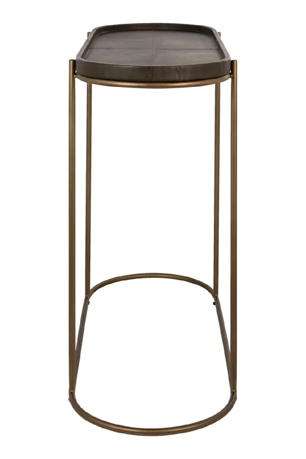 Brown Leather Console Table | Richmond Interiors Zillon | Oroa.com
