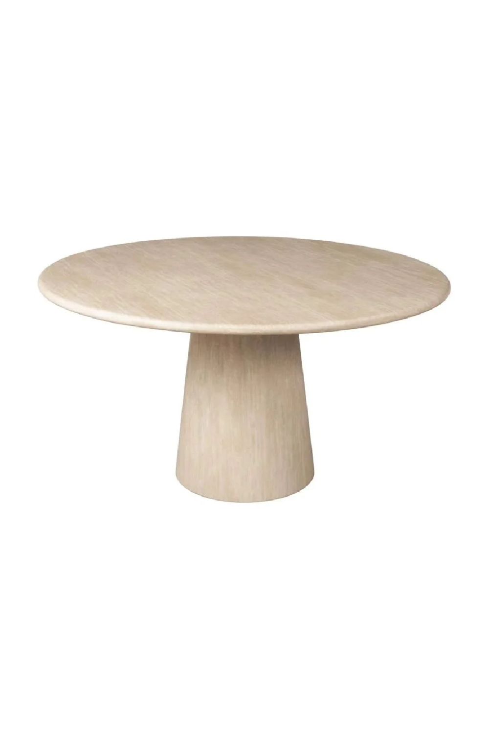 Travertine Pedestal Dining Table | Richmond Interiors Fictus | Oroa.com