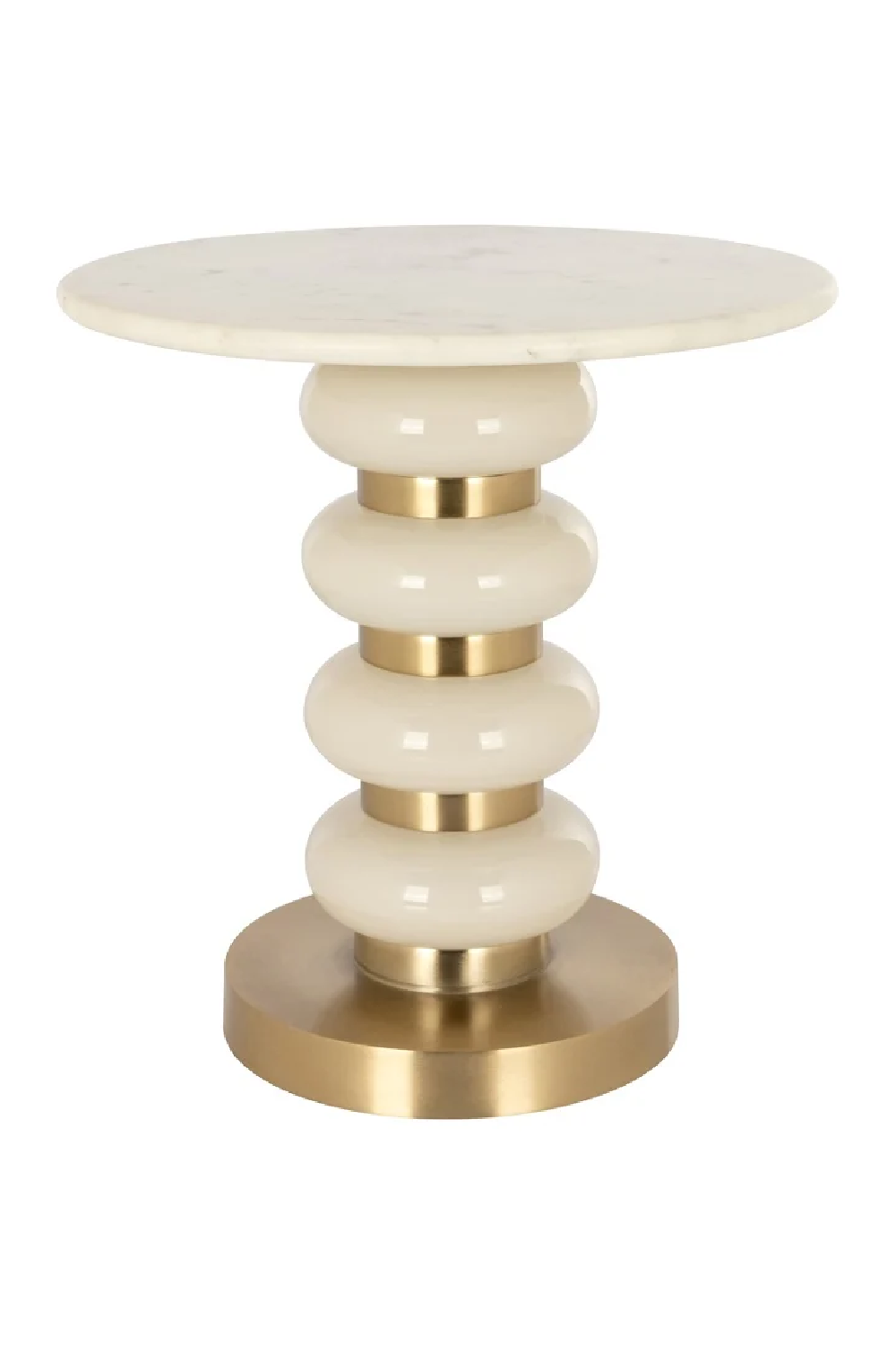 White Marble Side Table | Richmond Interiors Boann | Oroa.com