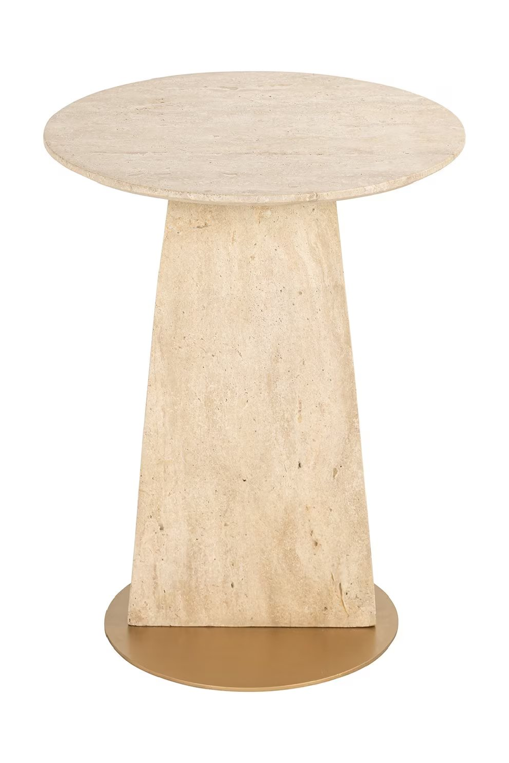 Travertine Pedestal End Table | Richmond Interiors Kibo | Oroa.com