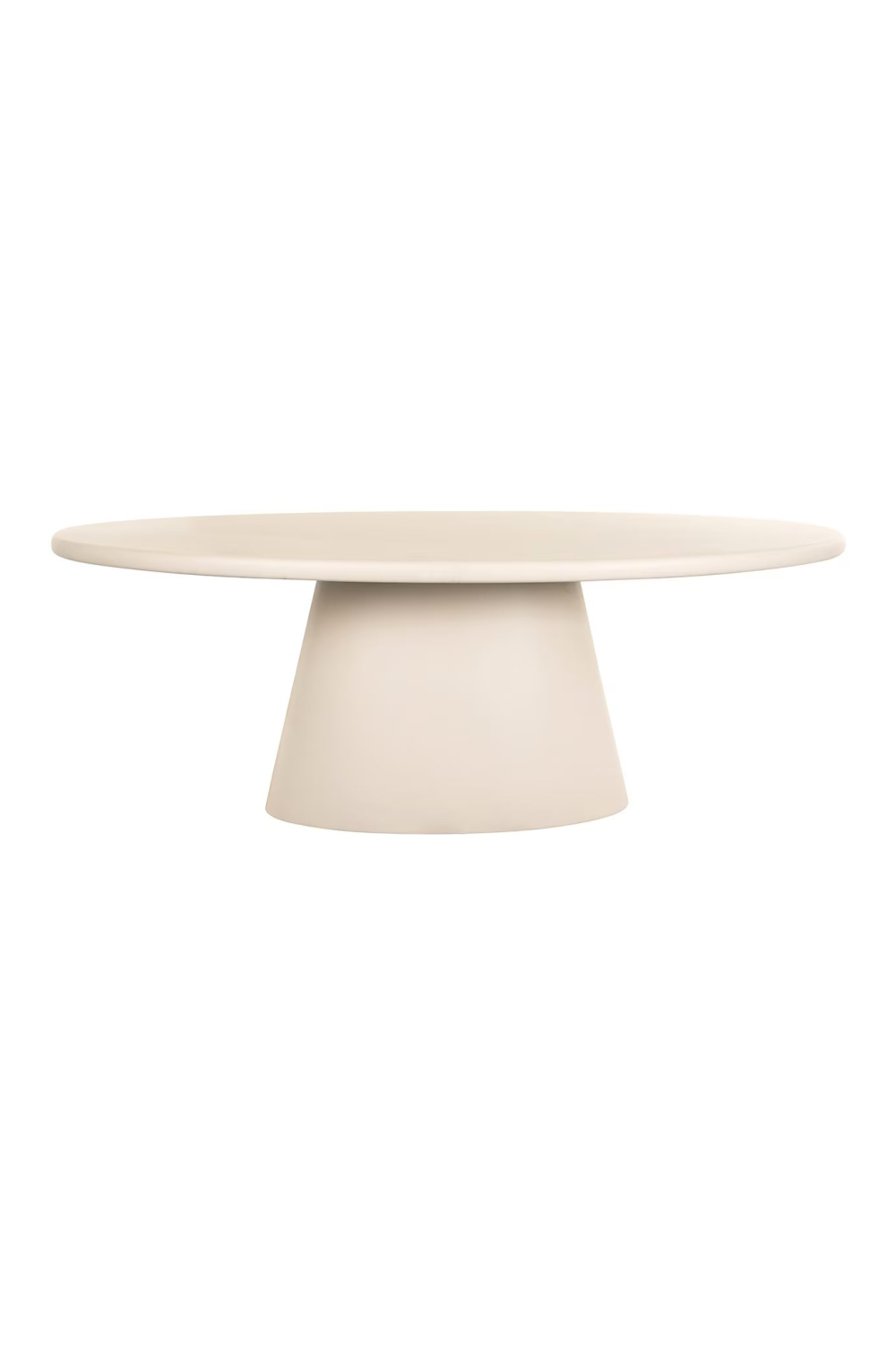 Beige Pedestal Dining Table | Oroa.com