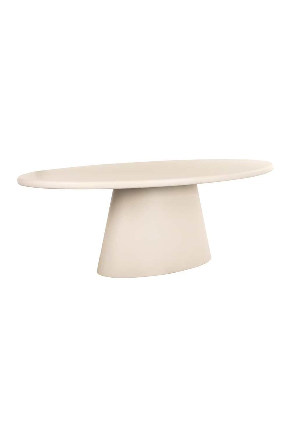 Beige Pedestal Dining Table | Oroa.com