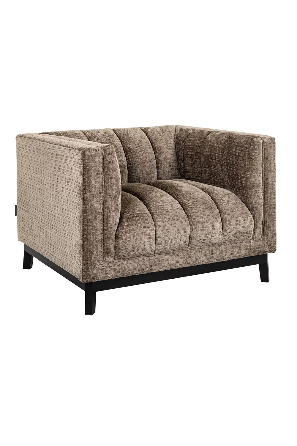 Taupe Chenille Lounge Chair | Richmond Interiors Beaudy | Oroa.com