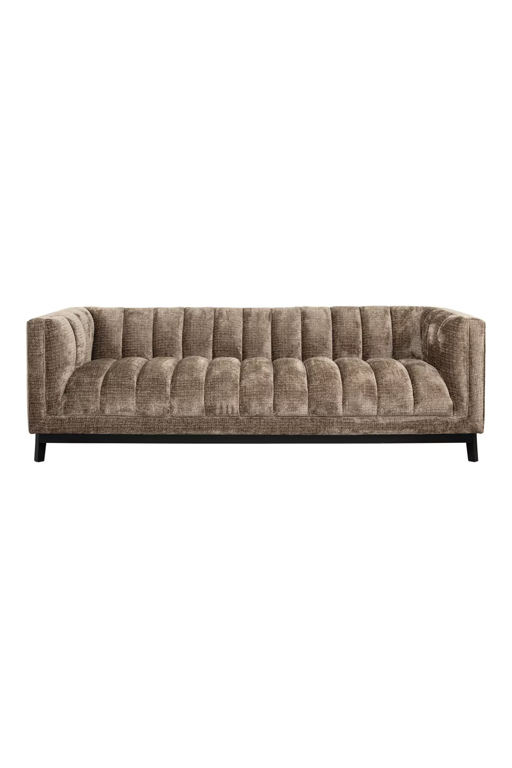 Taupe Chenille Channeled Sofa | Richmond Interiors Beaudy | Oroa.com
