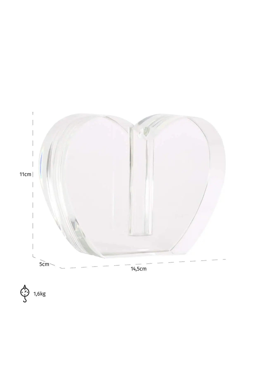 Heart Shaped Glass Candle Holder | Richmond Interiors Sana | Oroa.com