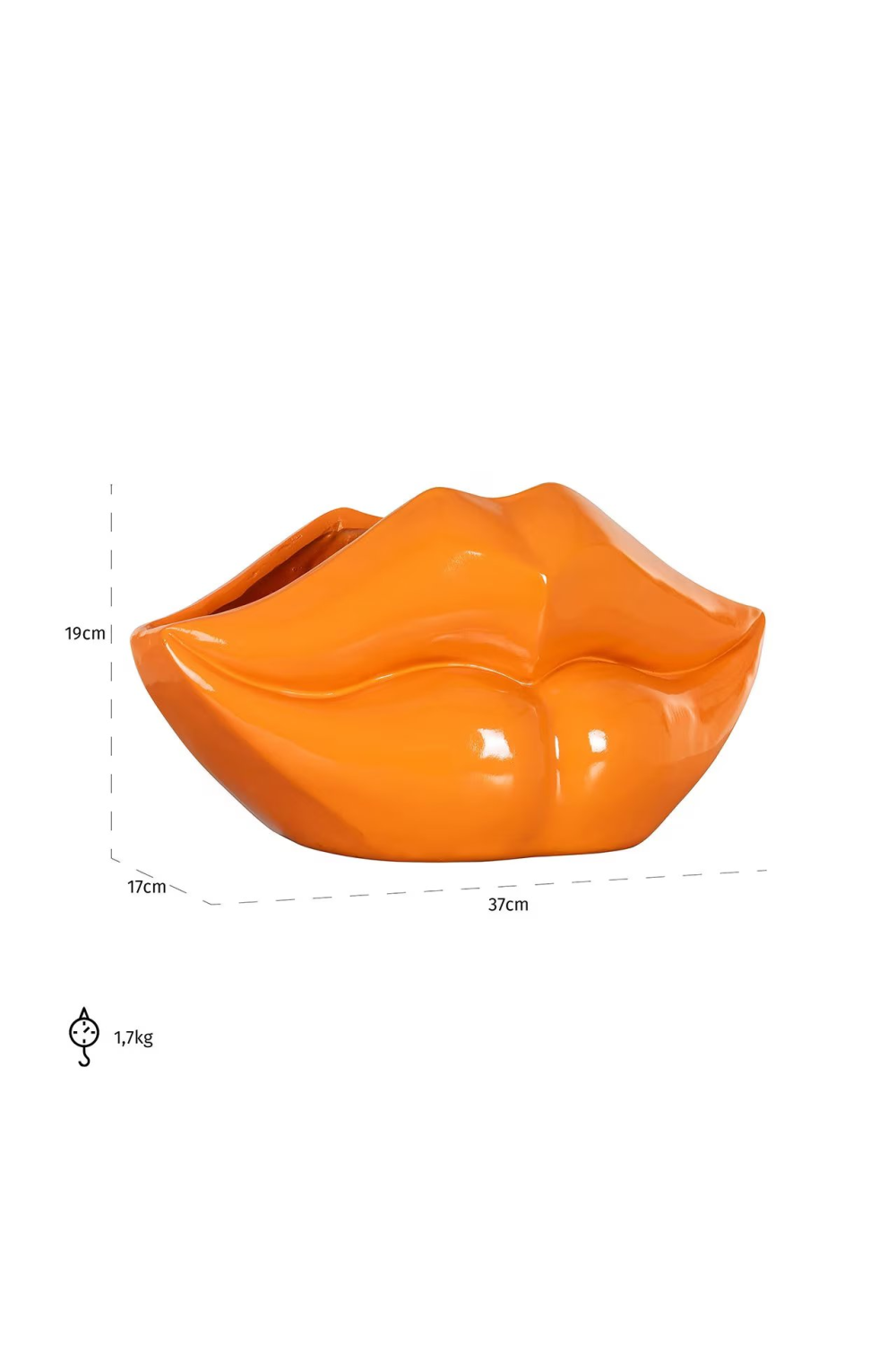Lips Glossy Vase | Richmond Interiors Lippo | Oroa.com