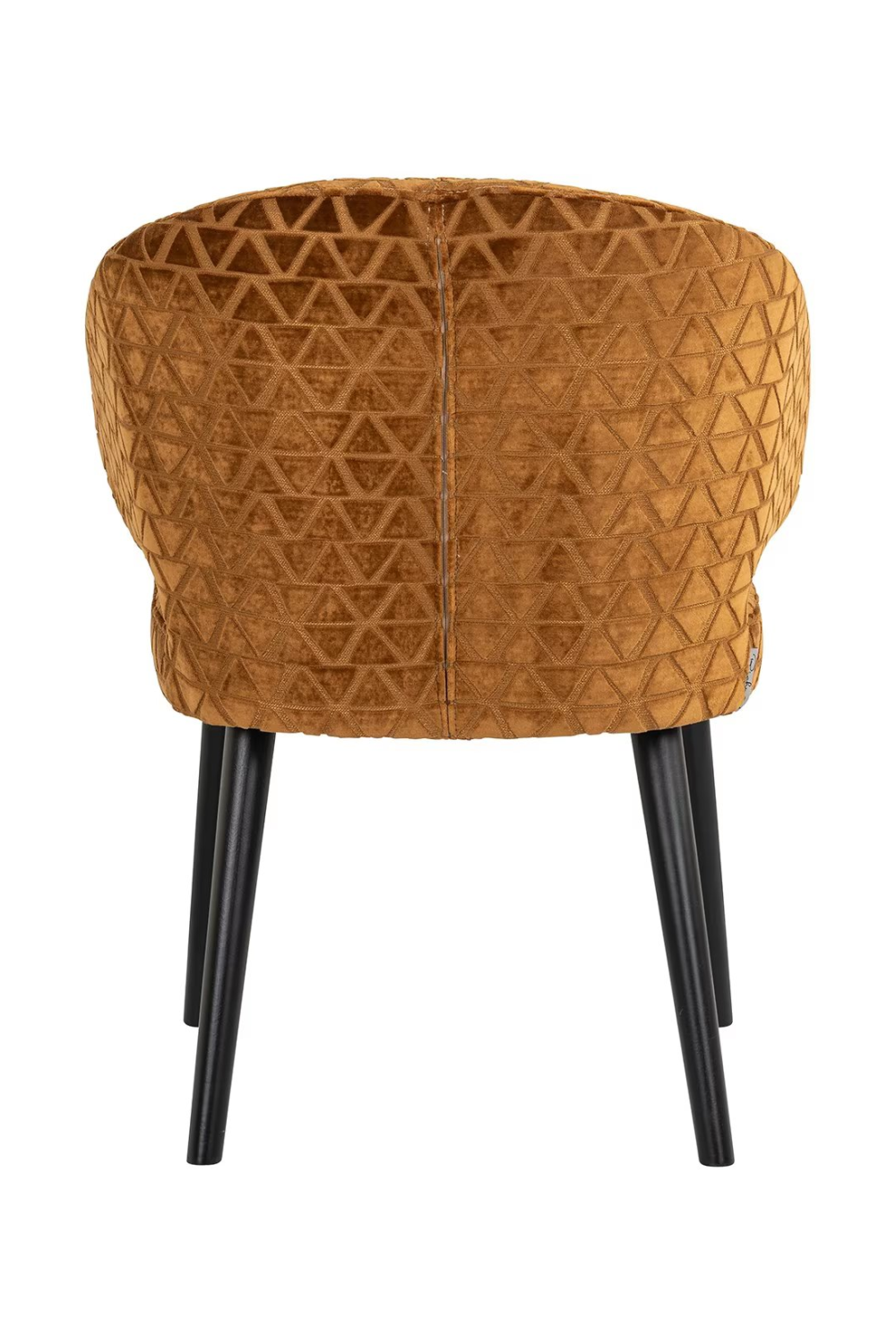 Gold Triangle Pattern Dining Chair | Richmond Interiors Indigo | Oroa.com