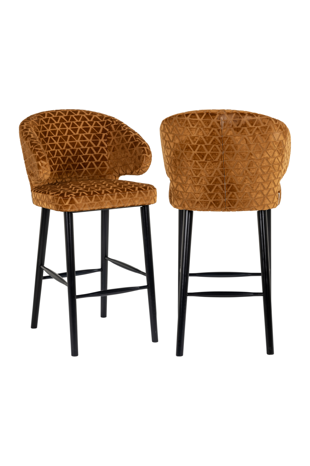 Gold Triangle Bar Stool | Oroa.com