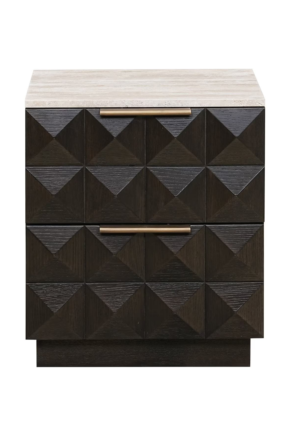 Brown Oak 2-Drawer Nightstand | Richmond Interiors Claremont | Oroa.com