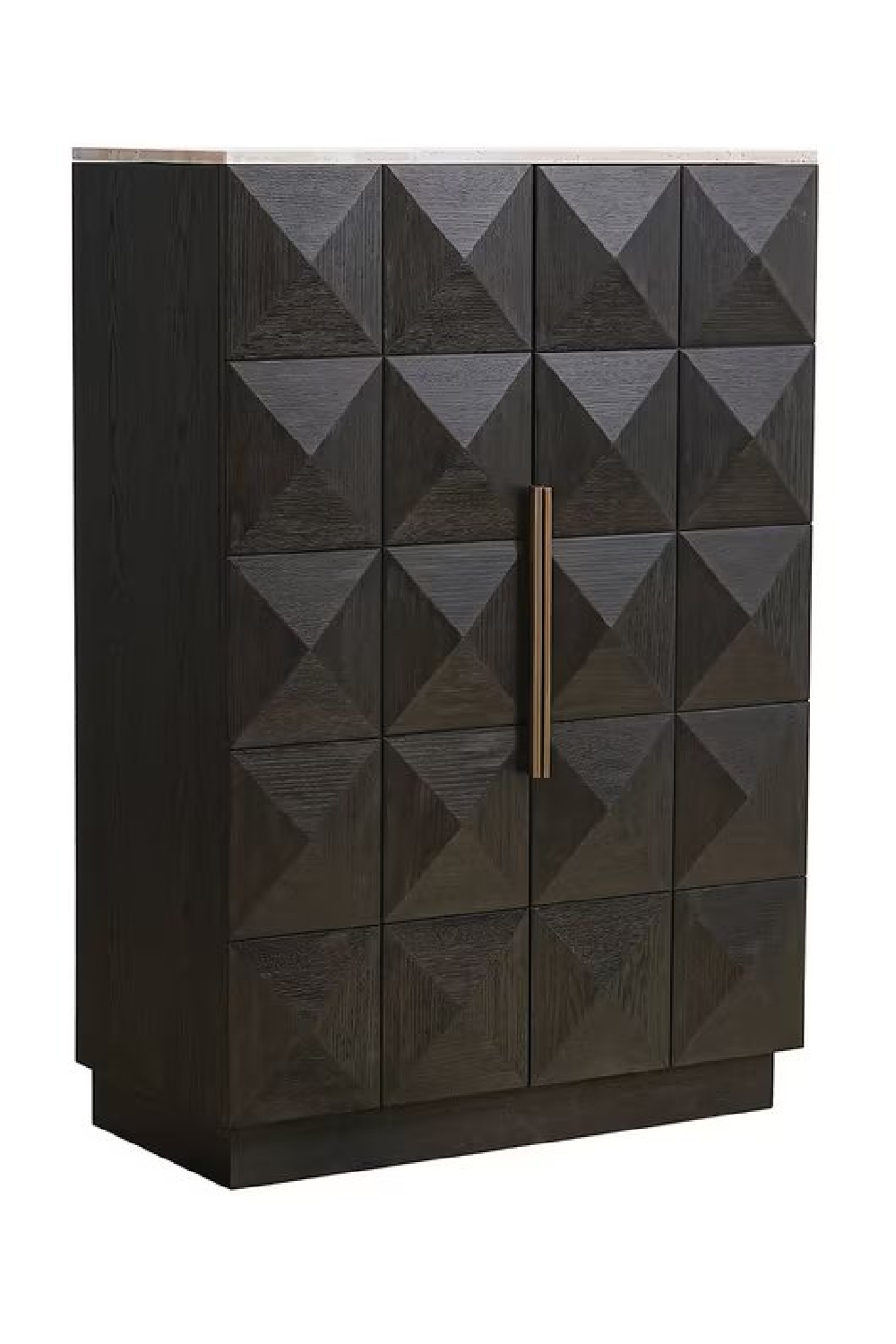 Brown Oak 2-Door Cabinet | Oroa.com