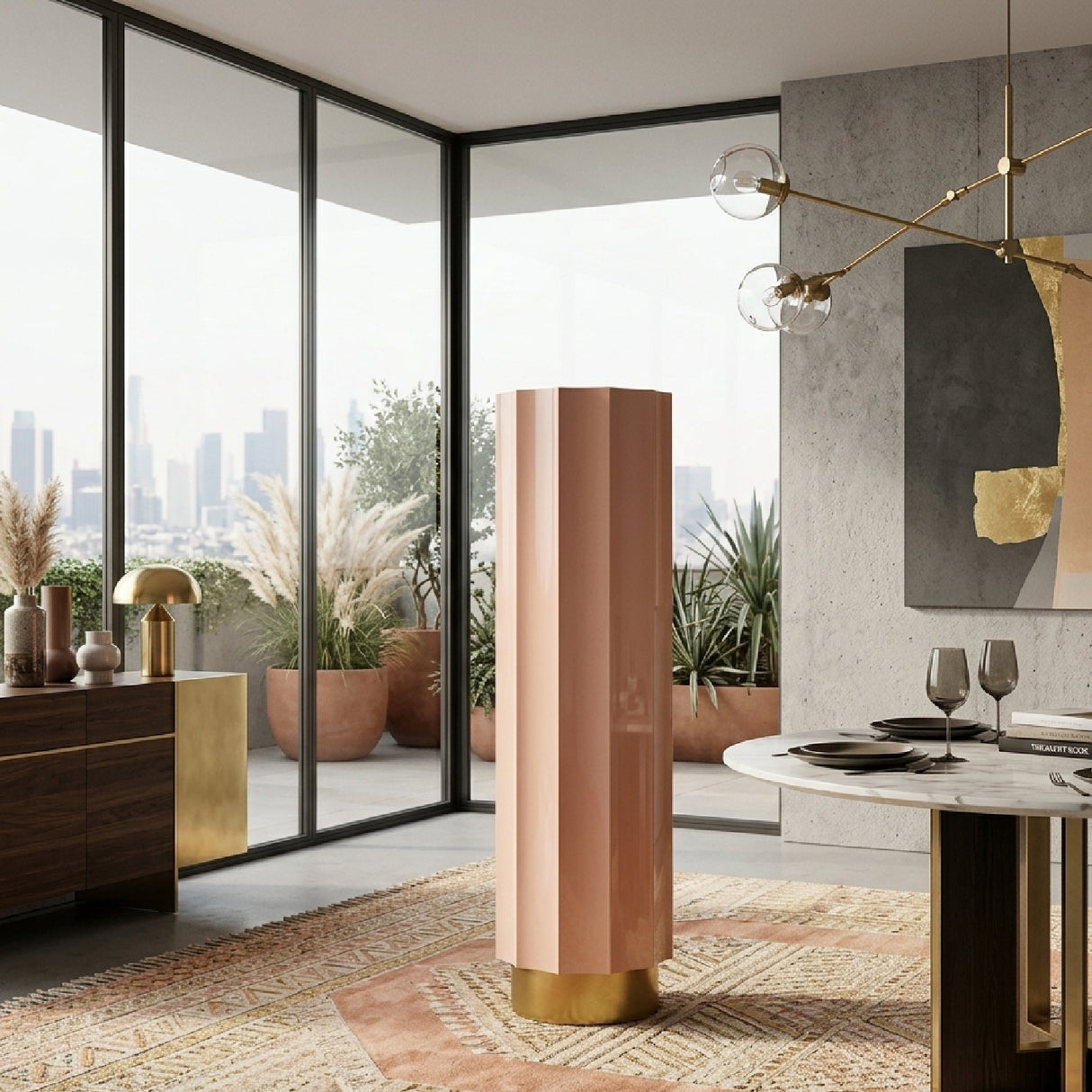 Iron Scalloped Column | Oroa.com