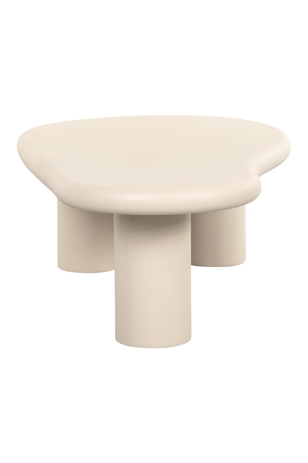 Beige Organic-Shaped Coffee Table | Oroa.com