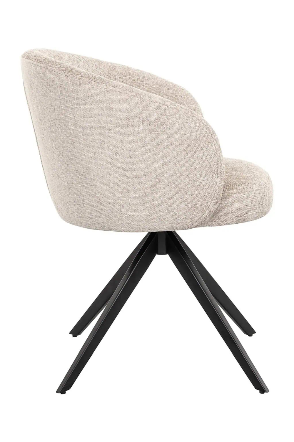 Quadrupod Curved Swivel Chair | Richmond Interiors Olivia | Oroa.com