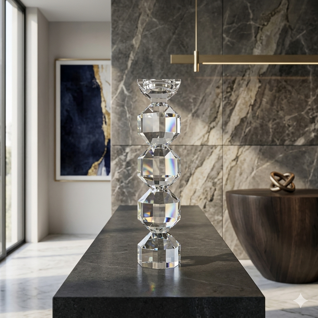 Three-Tiered Glass Candle Holder | Oroa.com