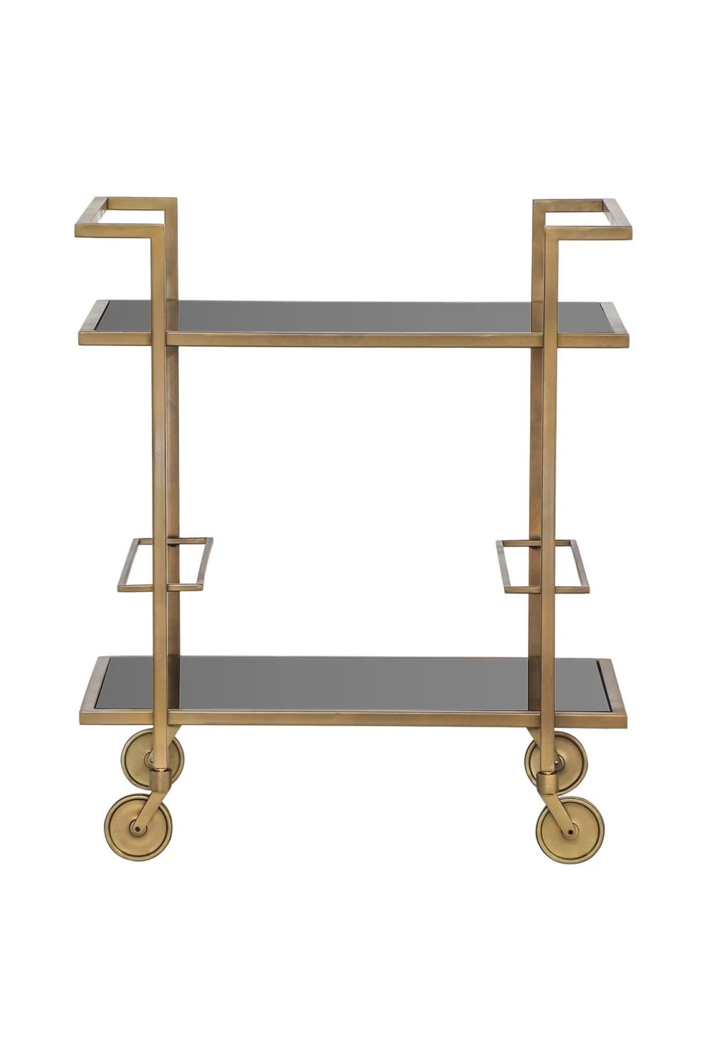 Gold Metal Bar Trolley | Richmond Interiors Trolley XO | Oroa.com