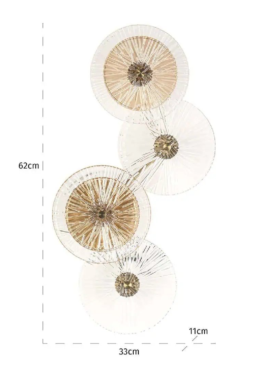 Round Ribbed Glass Wall Lamp | Richmond Interiors Linzi | Oroa.com