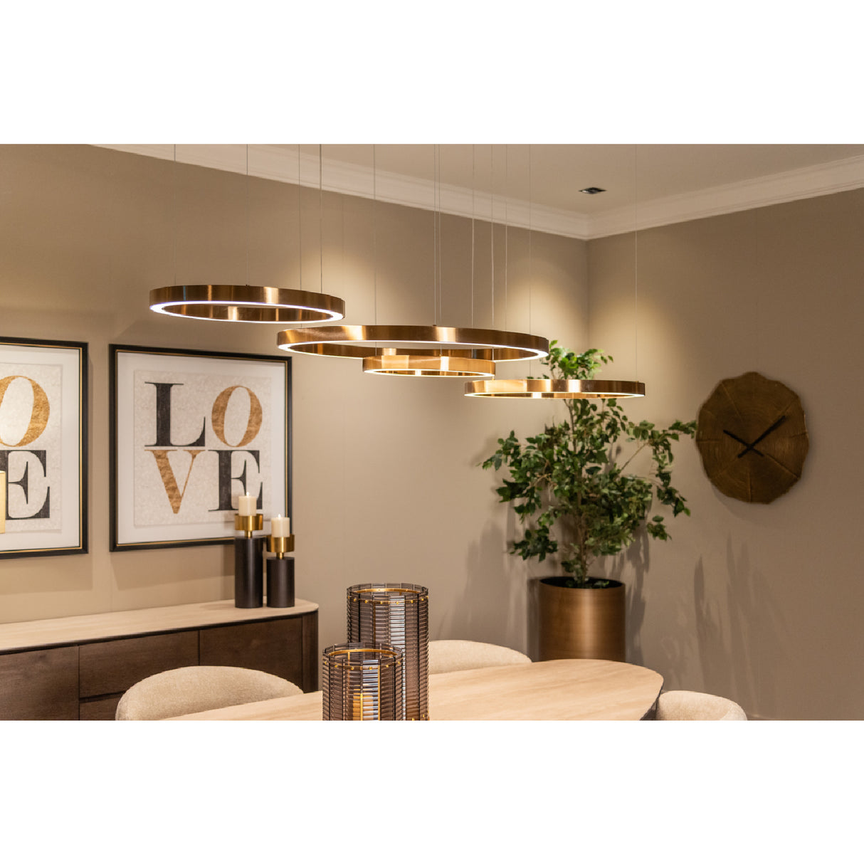 Modern European furniture - Gold Ring Chandelier - www.oroa.com | Oroa.com