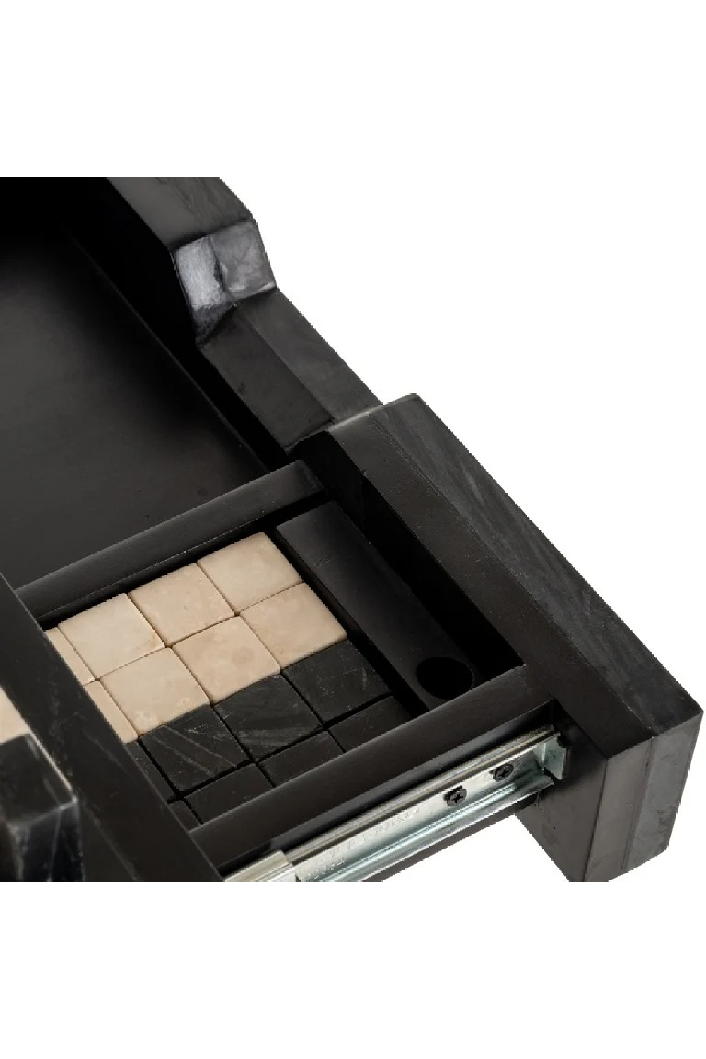 Black 1-Drawer Chess Table | Richmond Interiors Davos | Oroa.com