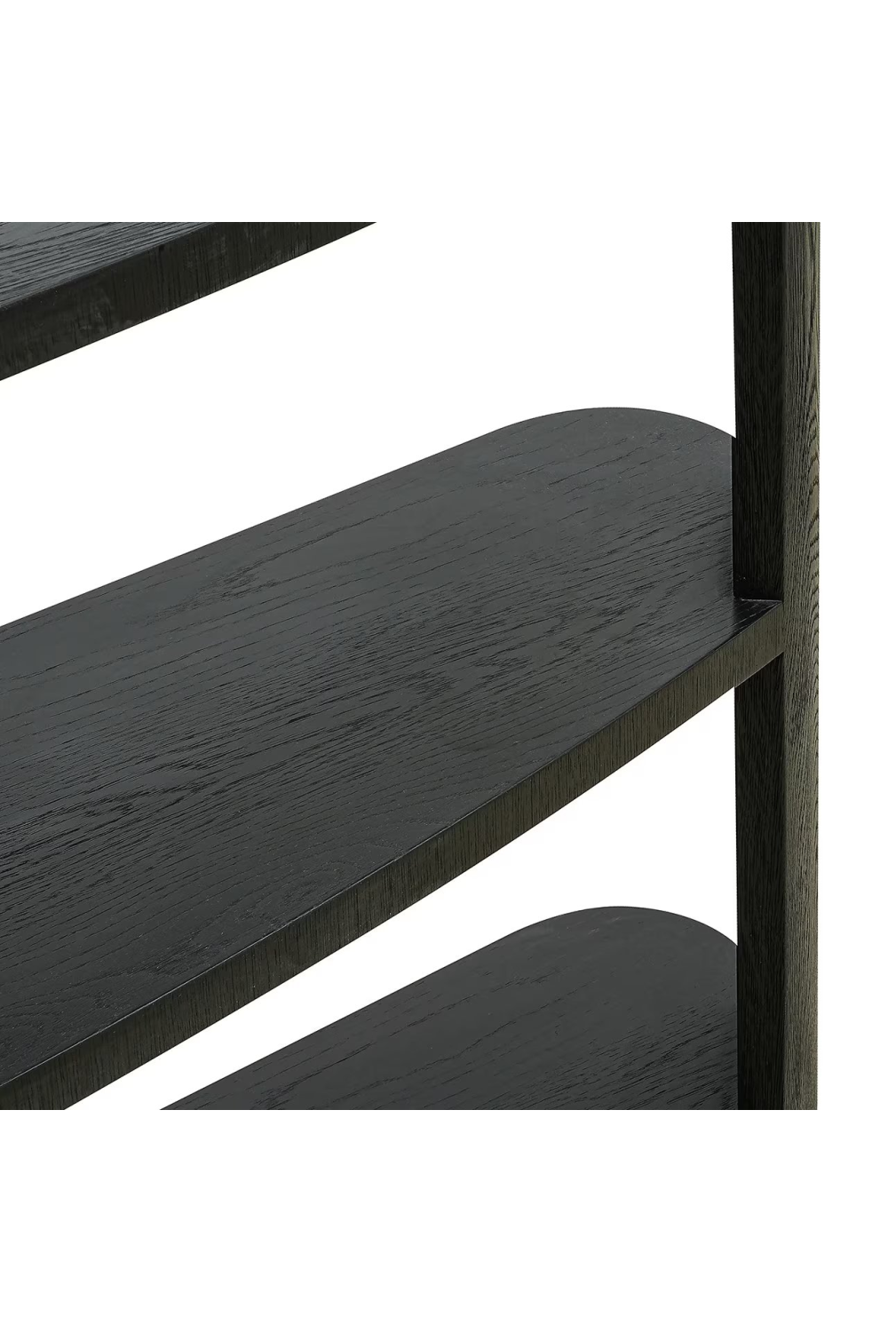 Black 3-Shelf Display Cabinet | Richmond Interiors Navarino | Oroa.com