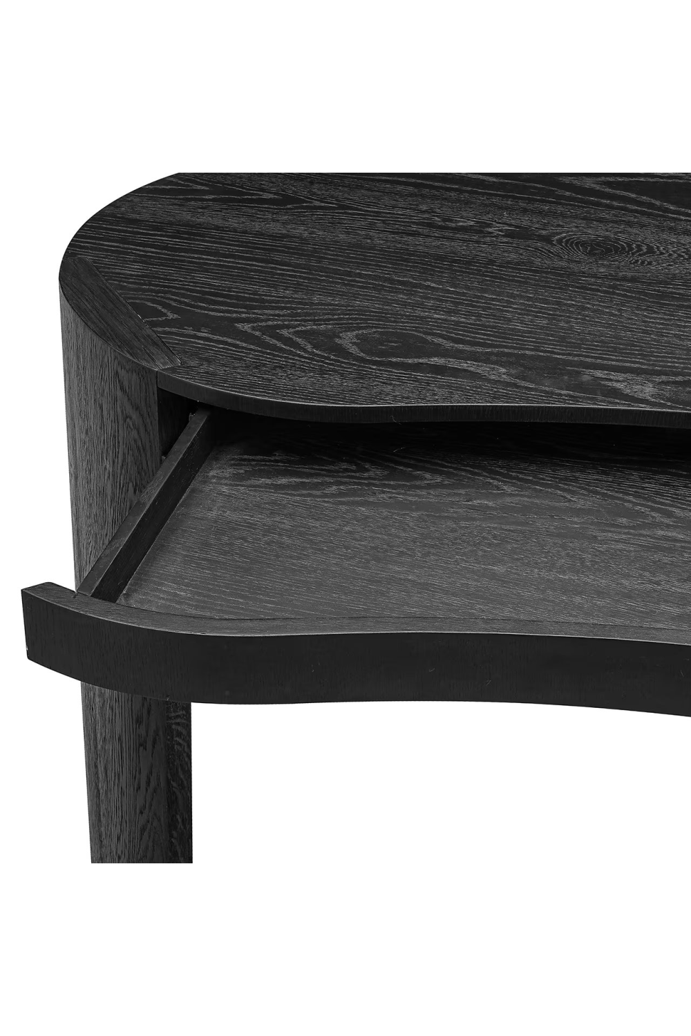 Black Organic Shape Desk | Richmond Interiors Navarino | Oroa.com