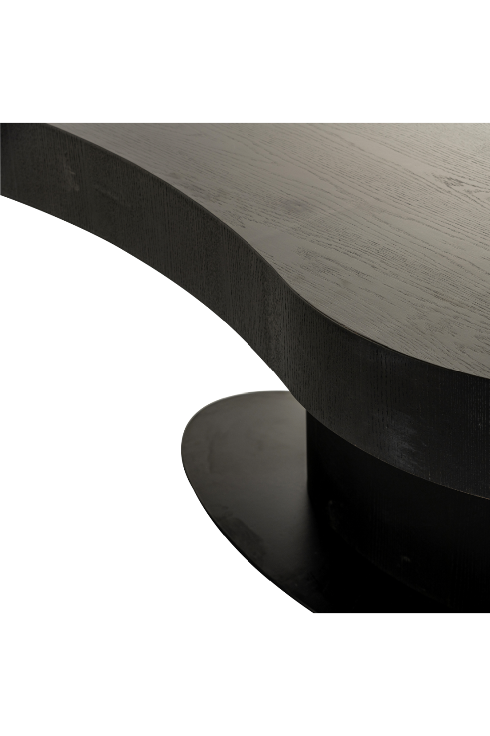 Black Organic-Shaped Dining Table | Richmond Interiors Bogor | Oroa.com