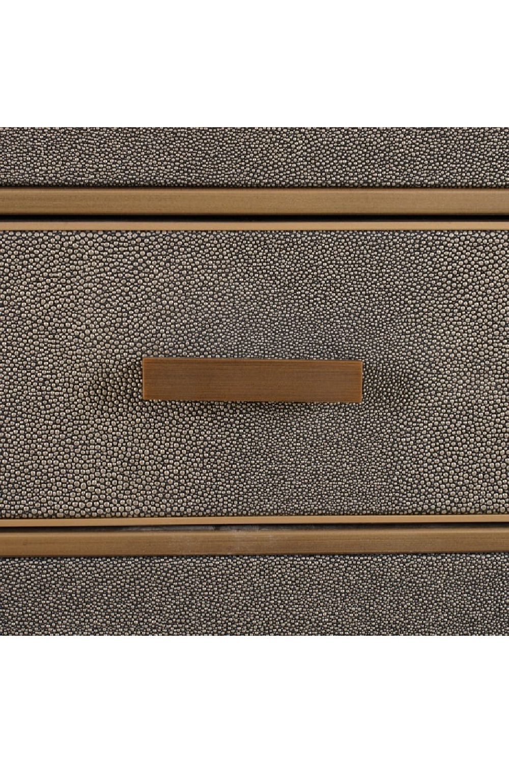 Brown Leather 1-Drawer Nightstand | Richmond Interiors Bloomville | Oroa.com