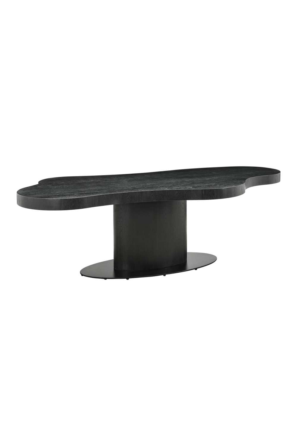 Black Organic-Shaped Dining Table | Oroa.com
