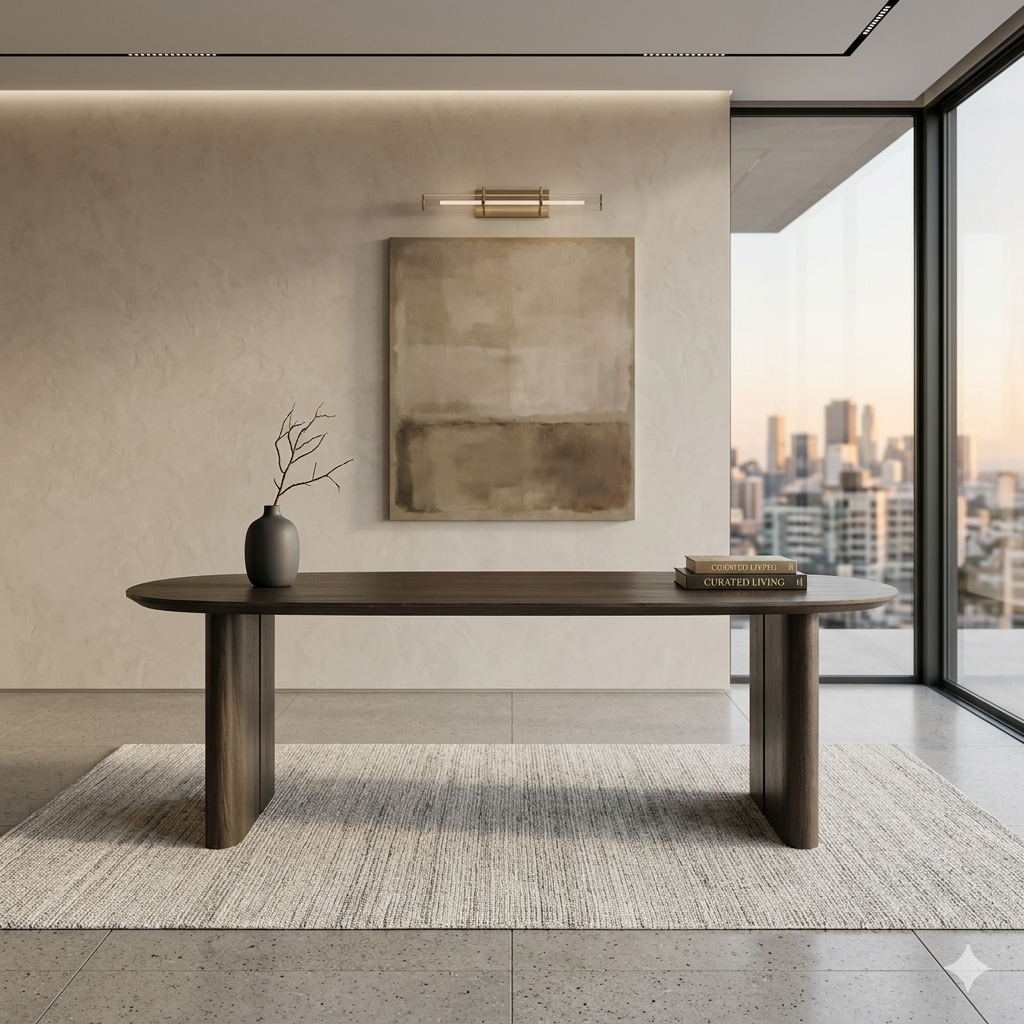 Black Oak Organic Dining Table | Oroa.com
