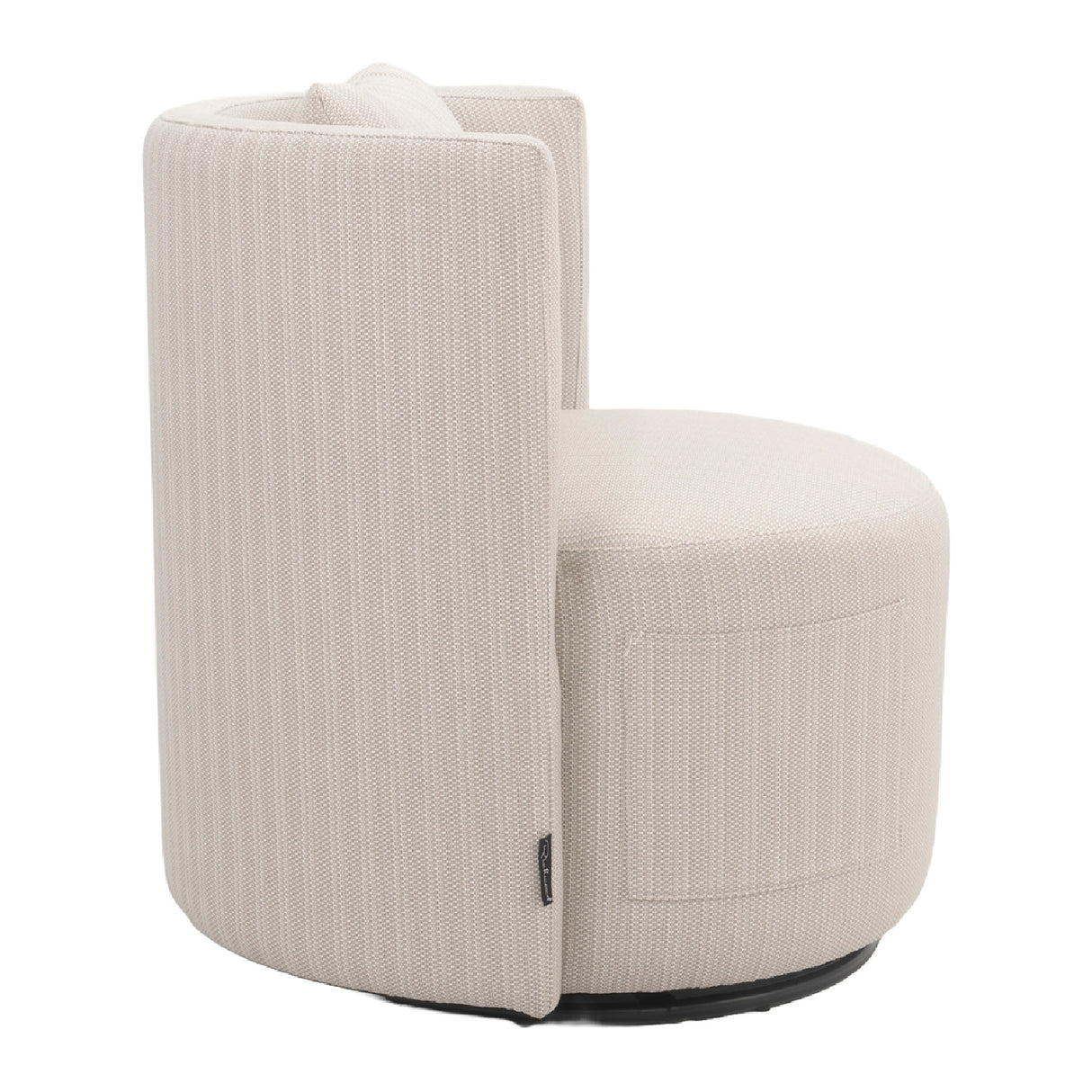 Modern European furniture - Beige Outdoor Swivel Dining Chair - www.oroa.com | Oroa.com