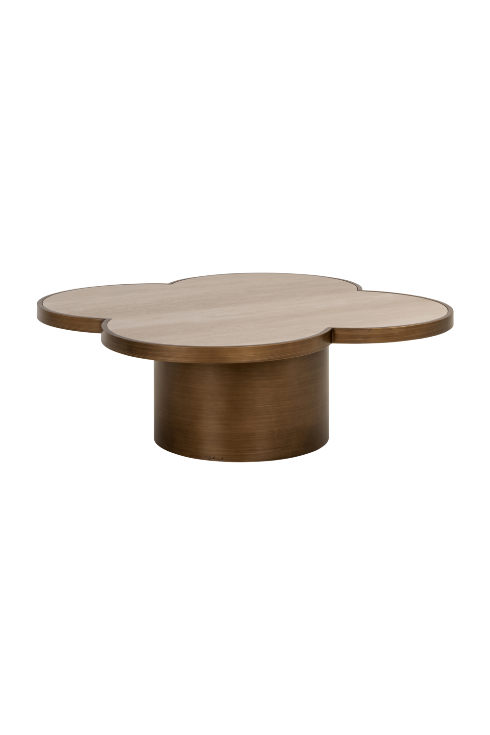 Travertine Ceramic Coffee Table | Richmond Interiors Clover | Oroa.com