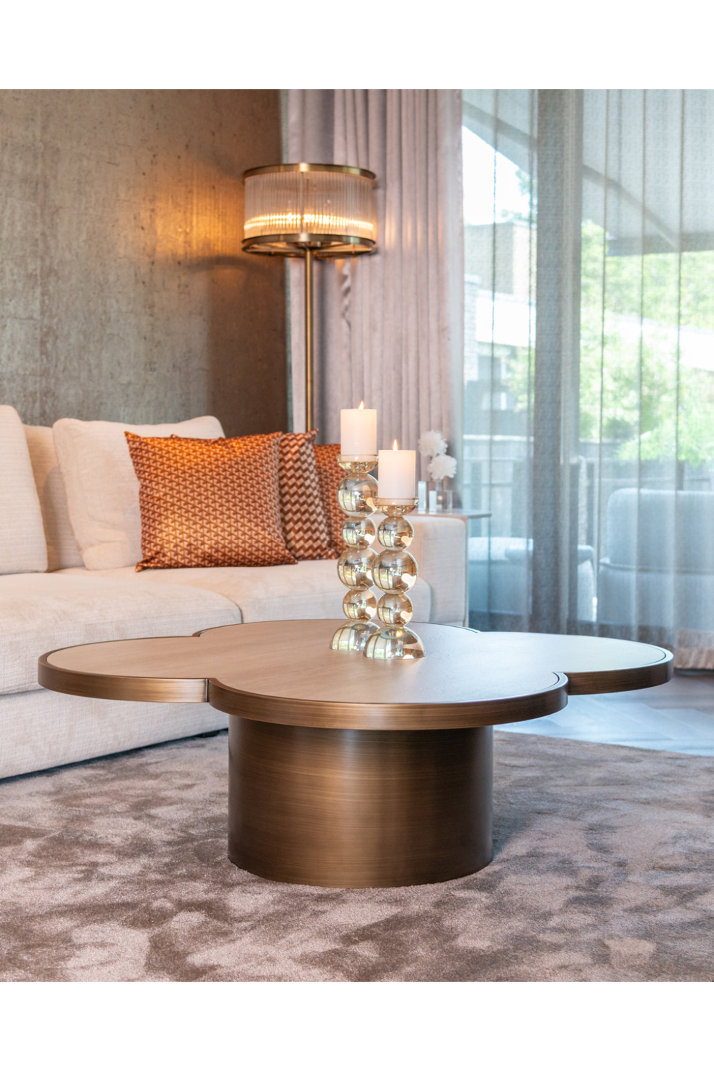 Travertine Ceramic Coffee Table | Oroa.com