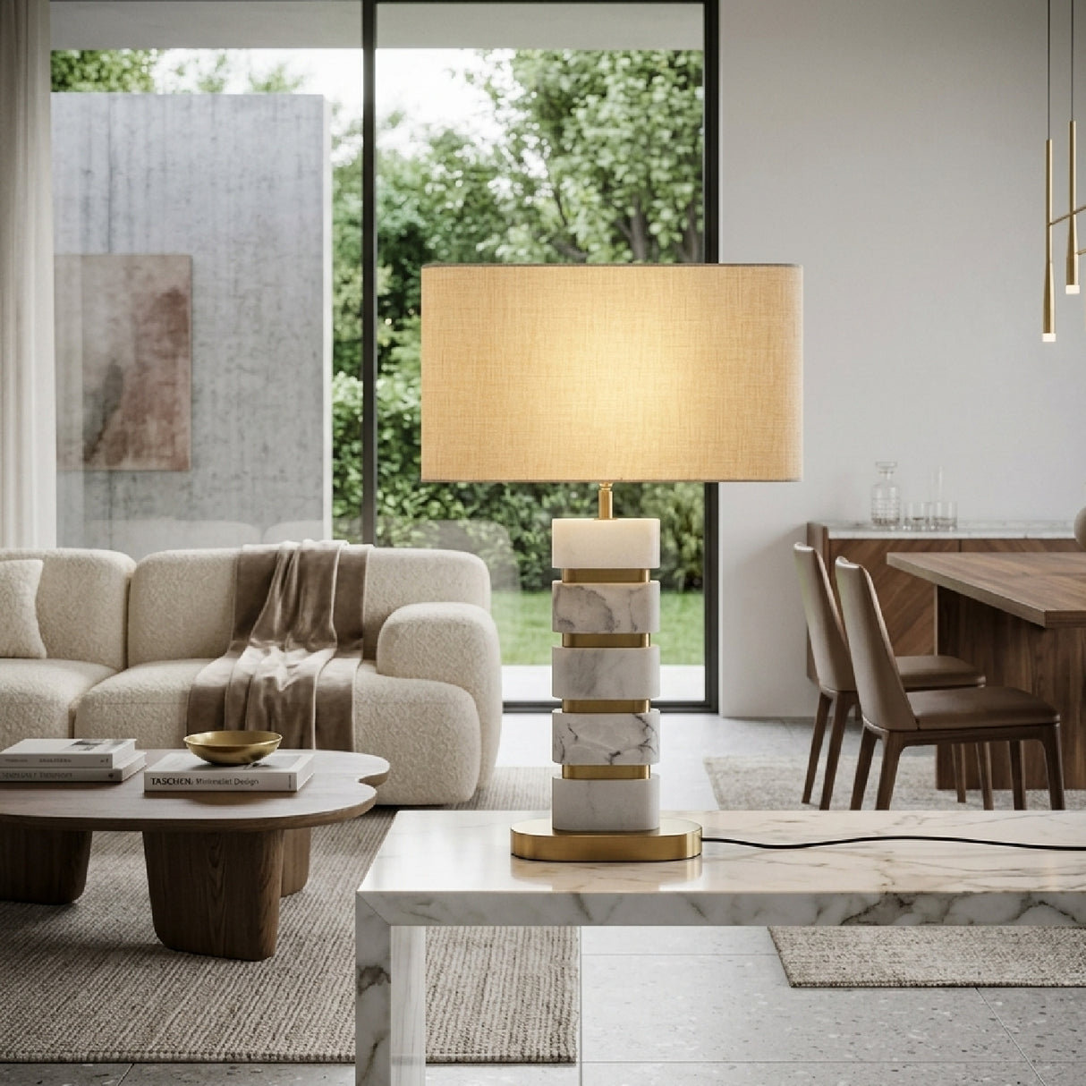 Marble Base Table Lamp | Oroa.com