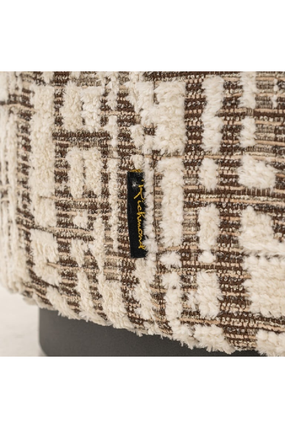 Cylindrical Upholstered Pouf L | Richmond Interiors Lexie | Oroa.com