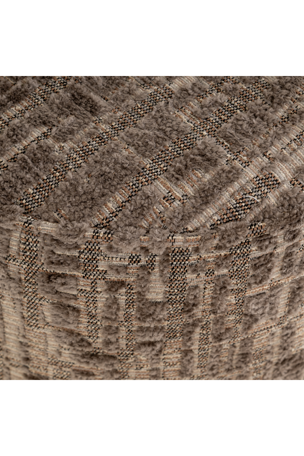 Gray Cylindrical Pouf | Richmond Interiors Lexie | Oroa.com