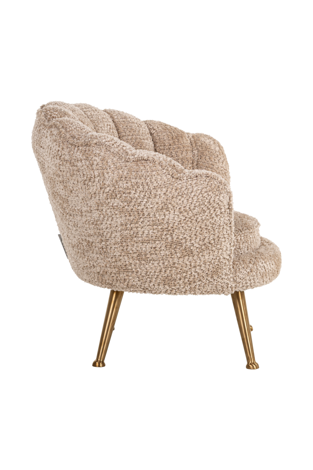 Beige Scalloped Kid's Lounge Chair | Oroa.com