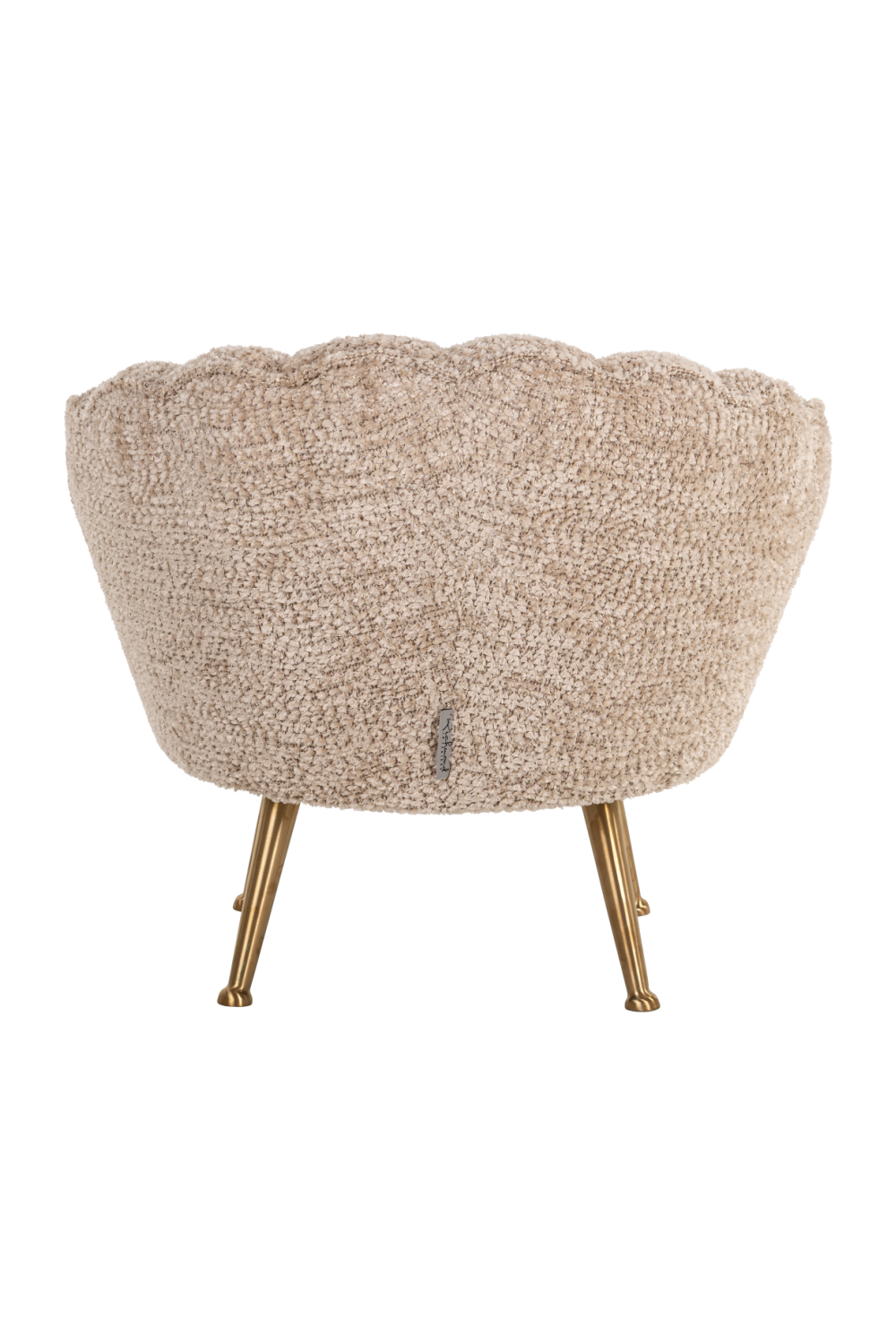 Beige Scalloped Kid's Lounge Chair | Oroa.com