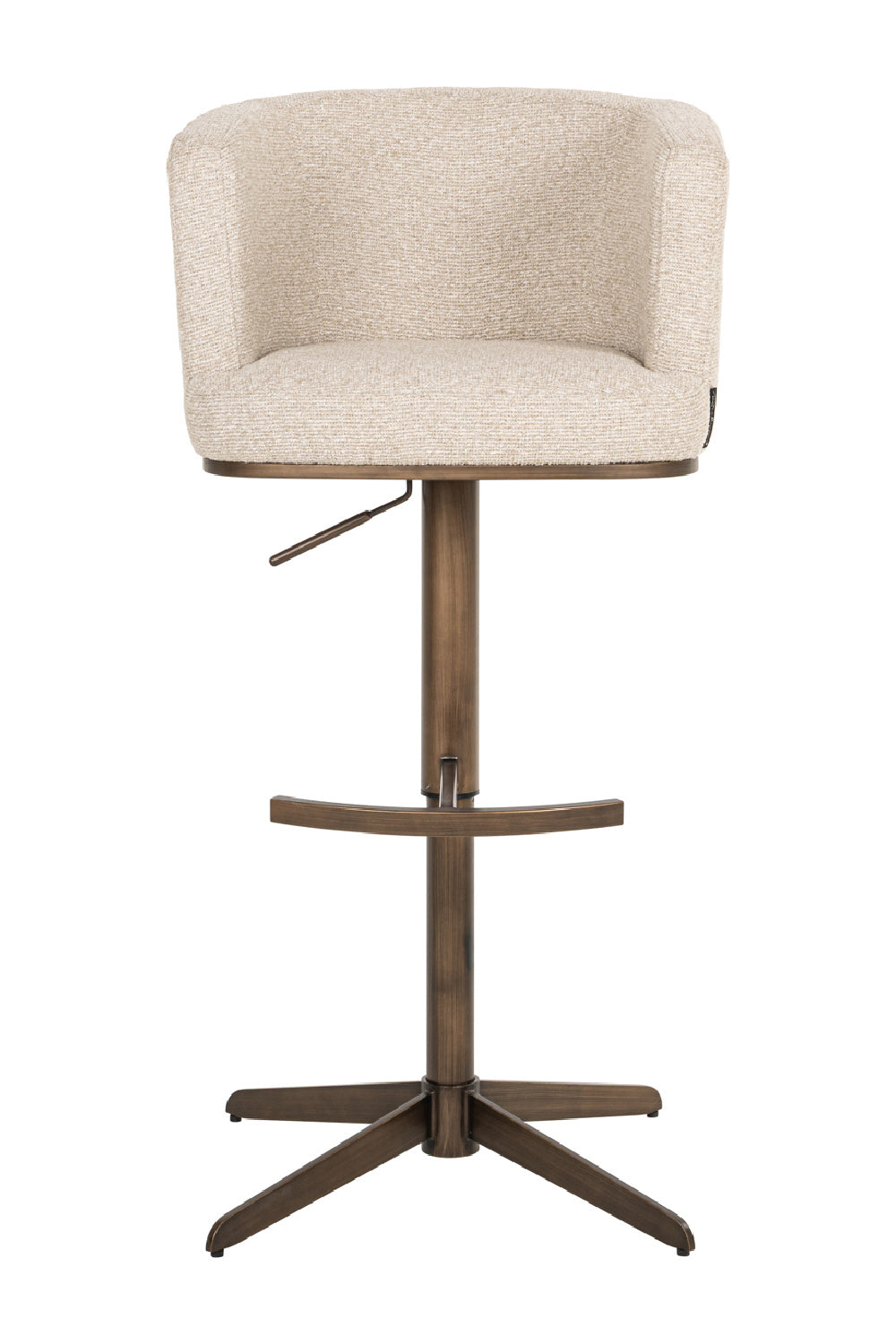 White Barrel Swivel Bar Stool | Oroa.com