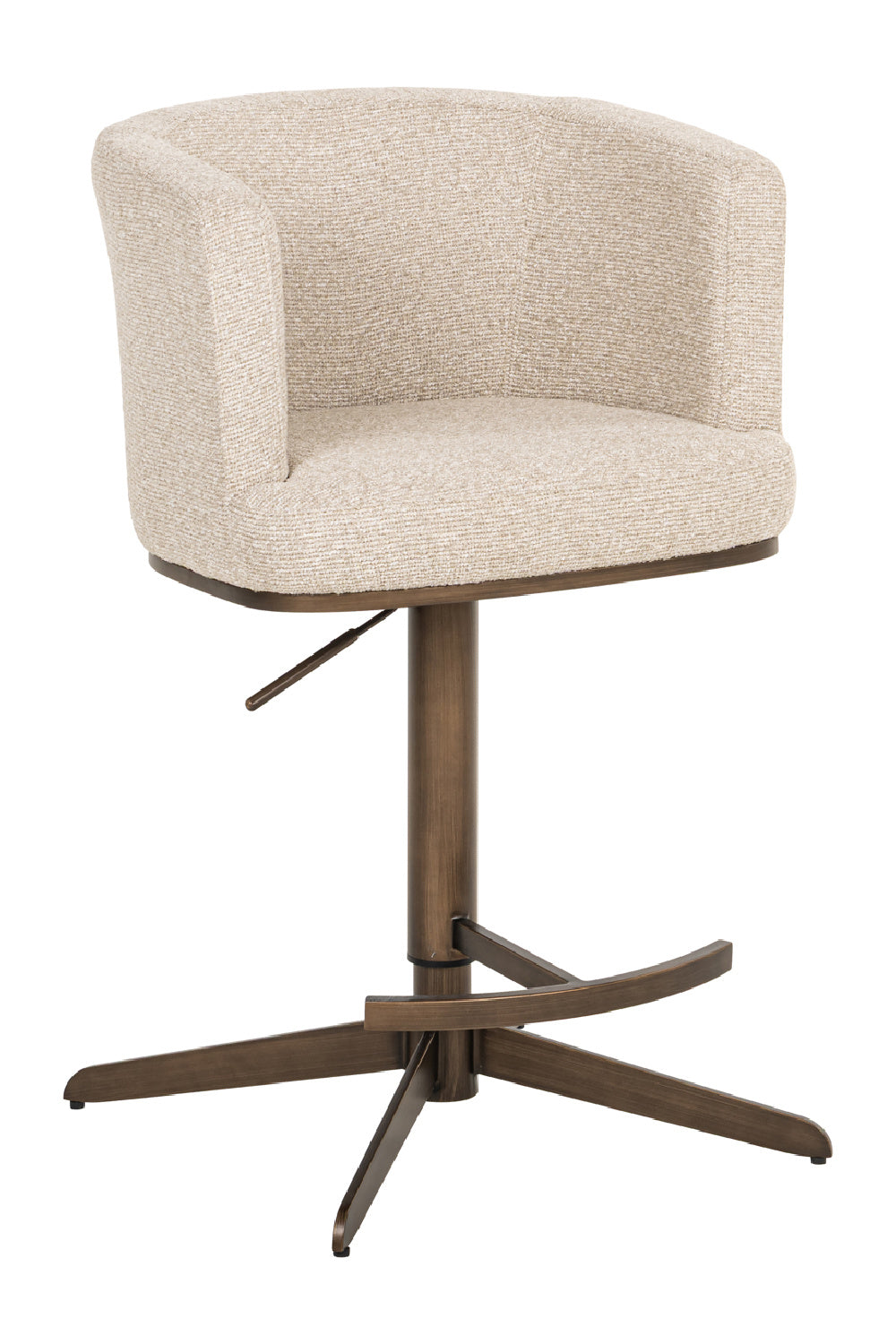 White Barrel Swivel Bar Stool | Oroa.com