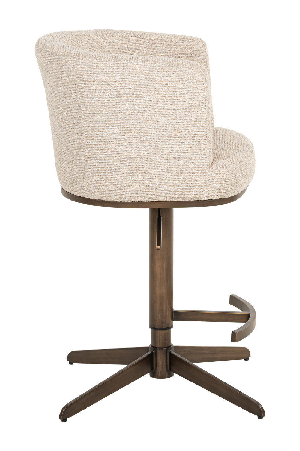 White Barrel Swivel Bar Stool | Oroa.com