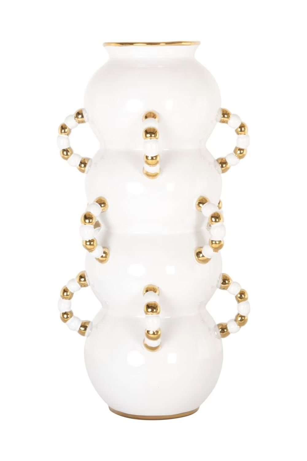 White Stoneware Vase | Richmond Interiors Pippy | Oroa.com