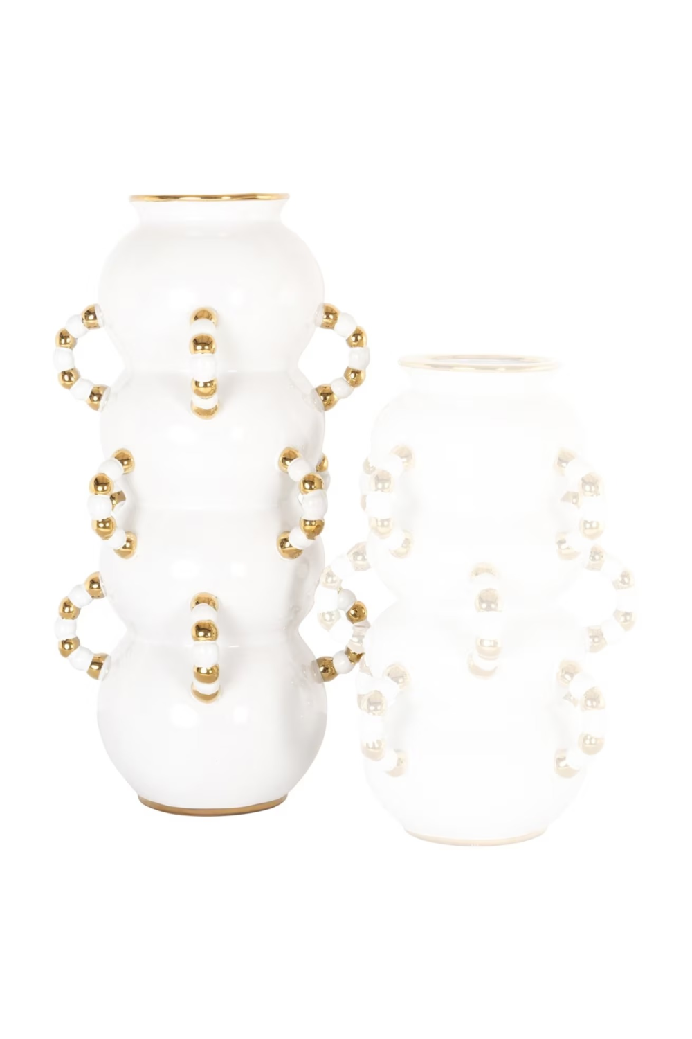 White Stoneware Vase | Richmond Interiors Pippy | Oroa.com