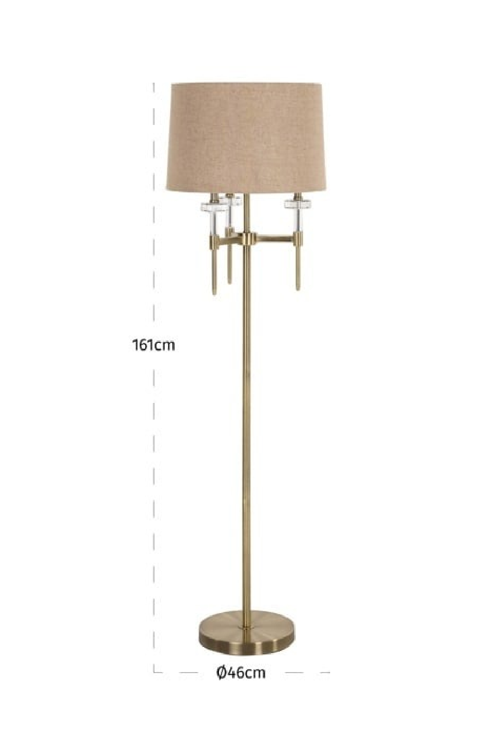 Brushed Gold Floor Lamp | Oroa.com