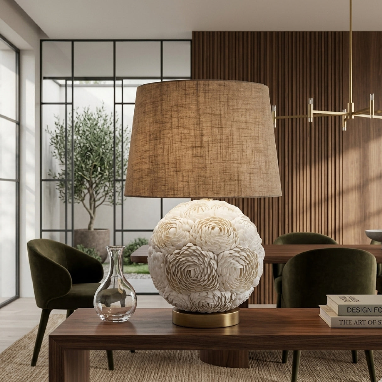 White Shell Table Lamp | Oroa.com