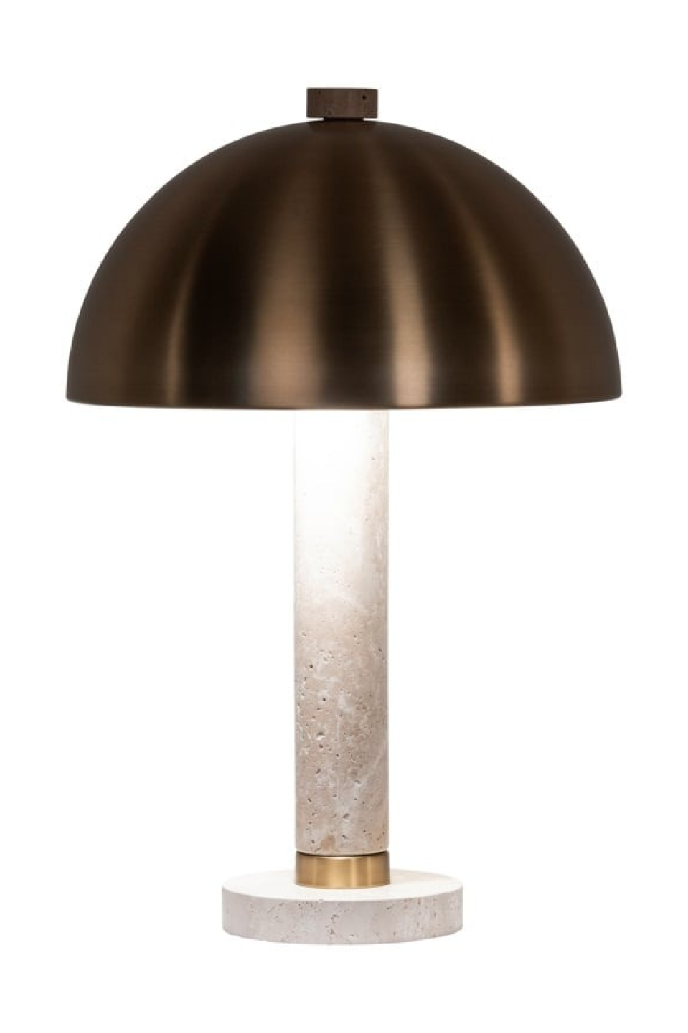 Brushed Gold Dome Table Lamp | Richmond Interiors Jara | Oroa.com