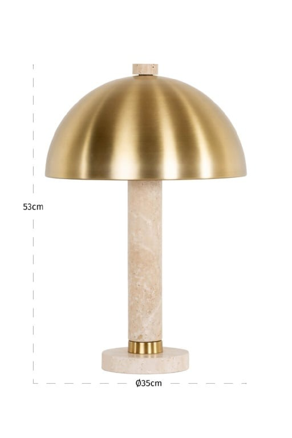 Brushed Gold Dome Table Lamp | Oroa.com
