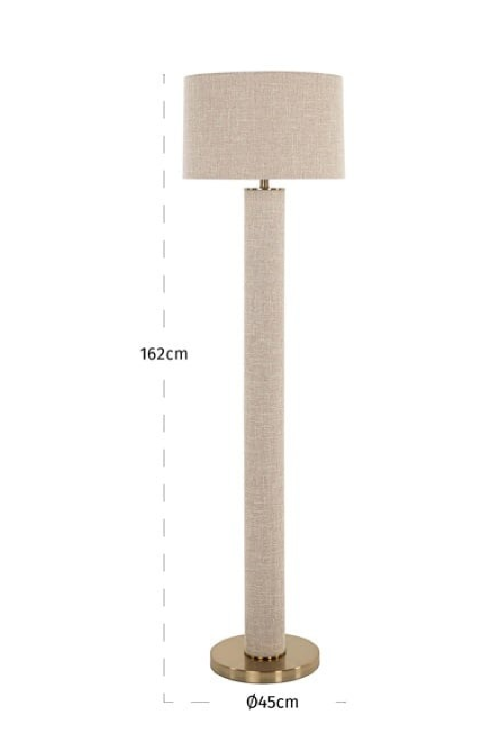 Beige Linen Floor Lamp | Oroa.com